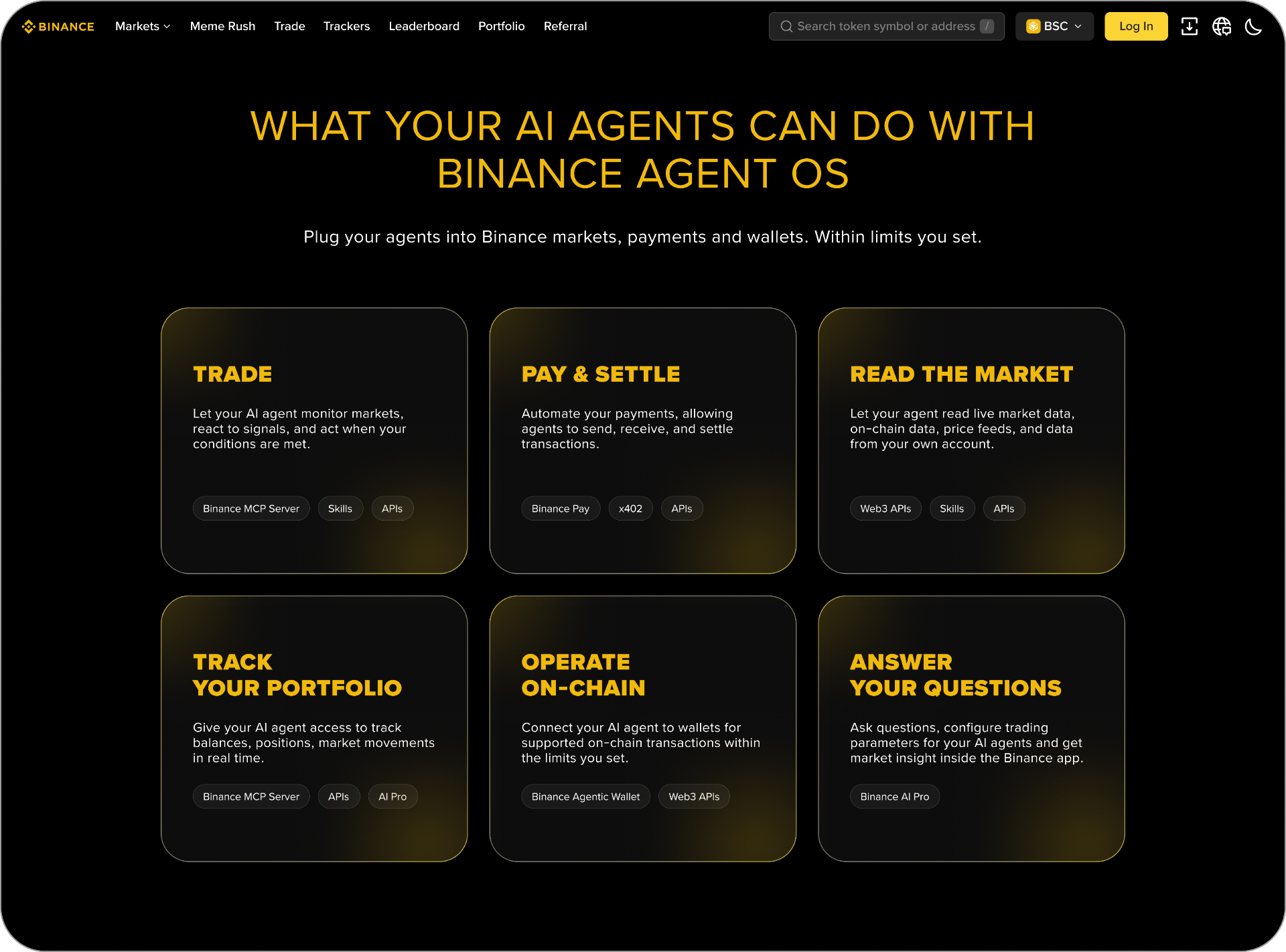 Binance lance une plateforme de trading alimentée par l'IA, favorisant le contrôle des utilisateurs sur les permissions des agents.