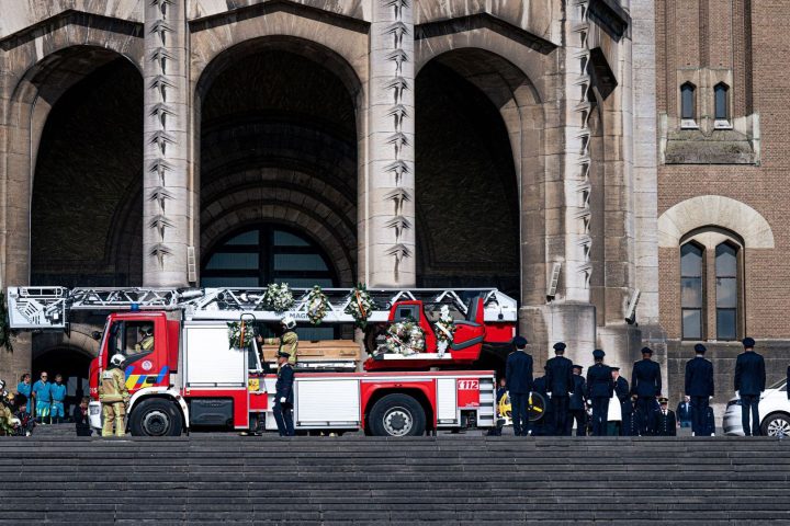 Dernier hommage au pompier Olivier Francotte à la basilique de Koekelberg