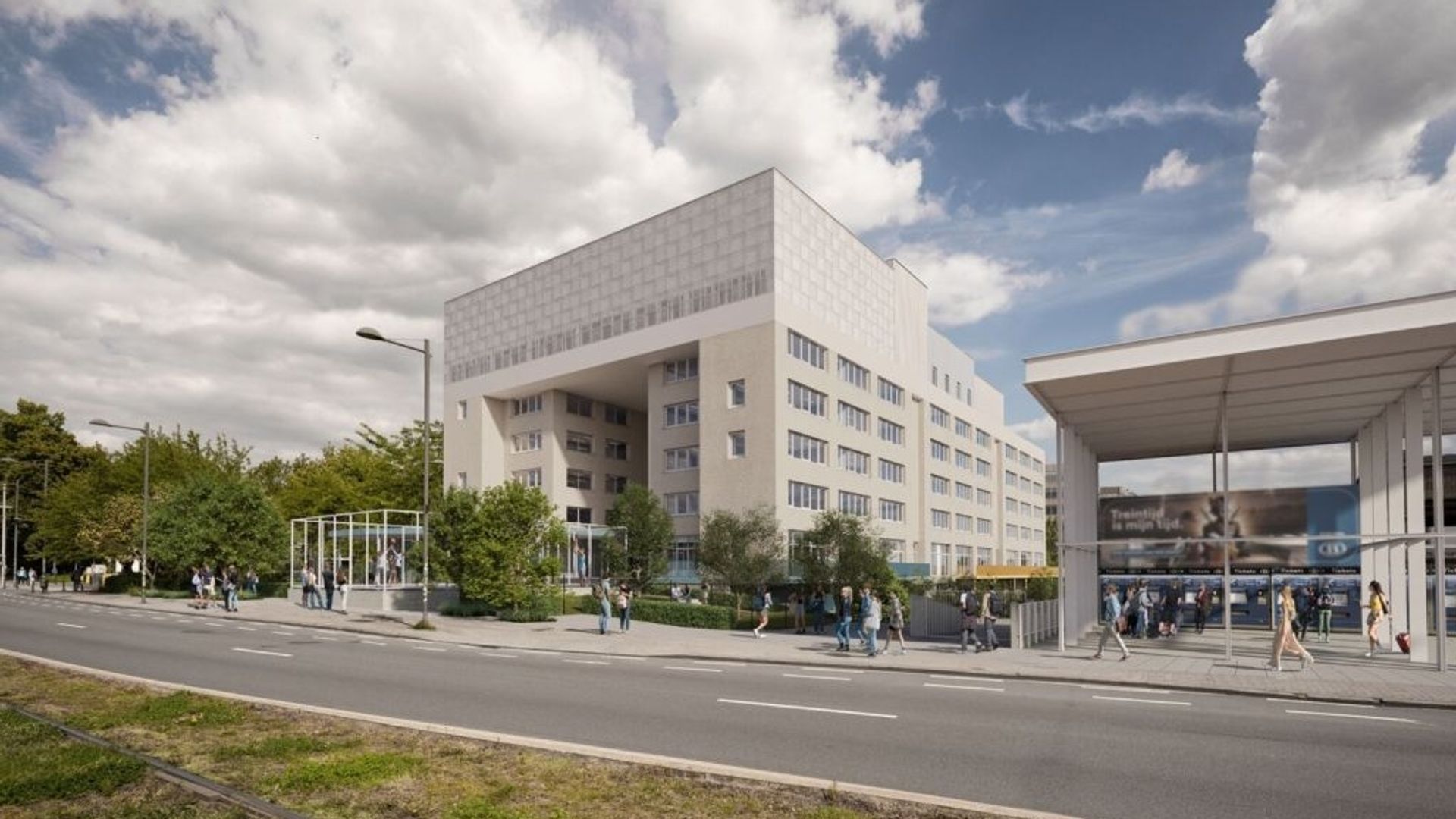 Deux travailleurs tombent d'un échafaudage sur le chantier d'un nouveau campus scolaire à Ixelles