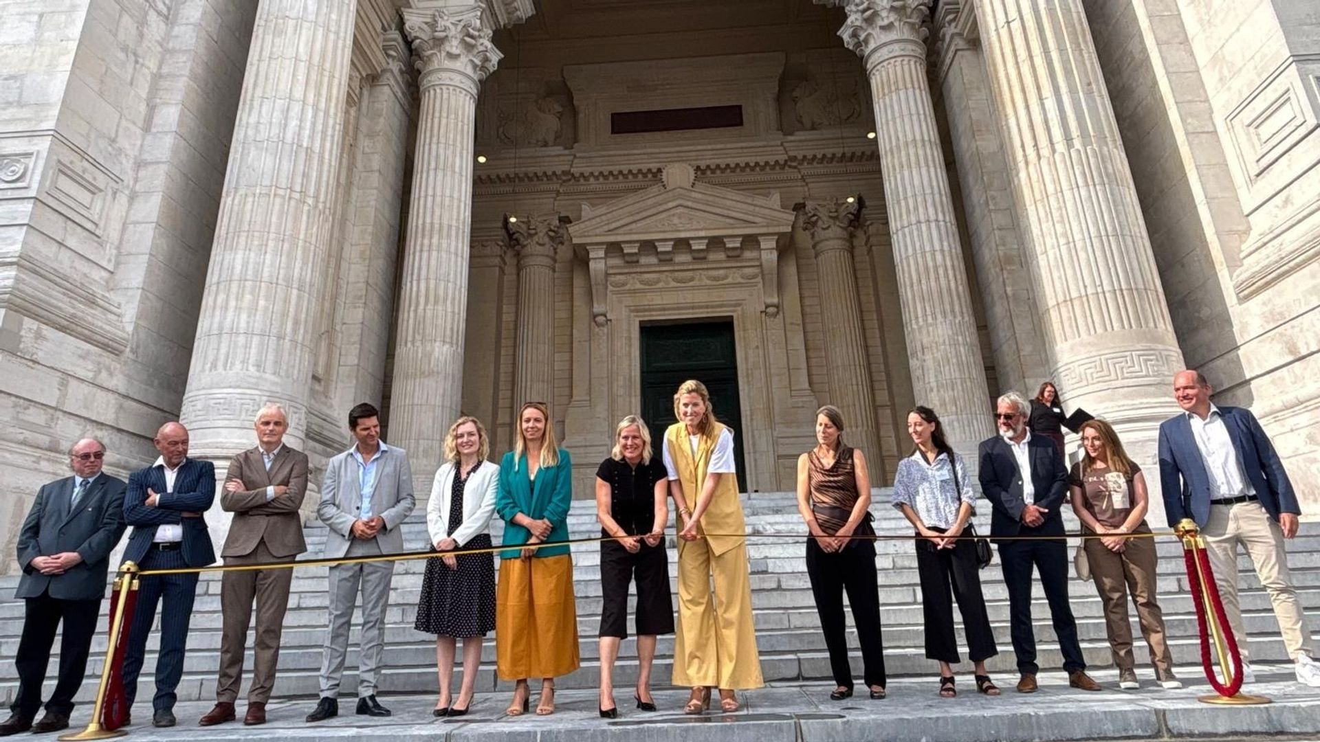 La restauration de la façade du Palais de Justice achevée, les échafaudages retirés