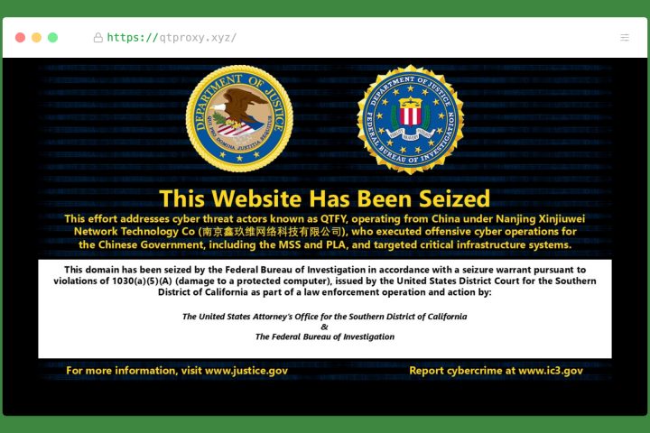 Les autorités américaines démantèlent un botnet chinois impliqué dans des cyberattaques contre des institutions américaines.