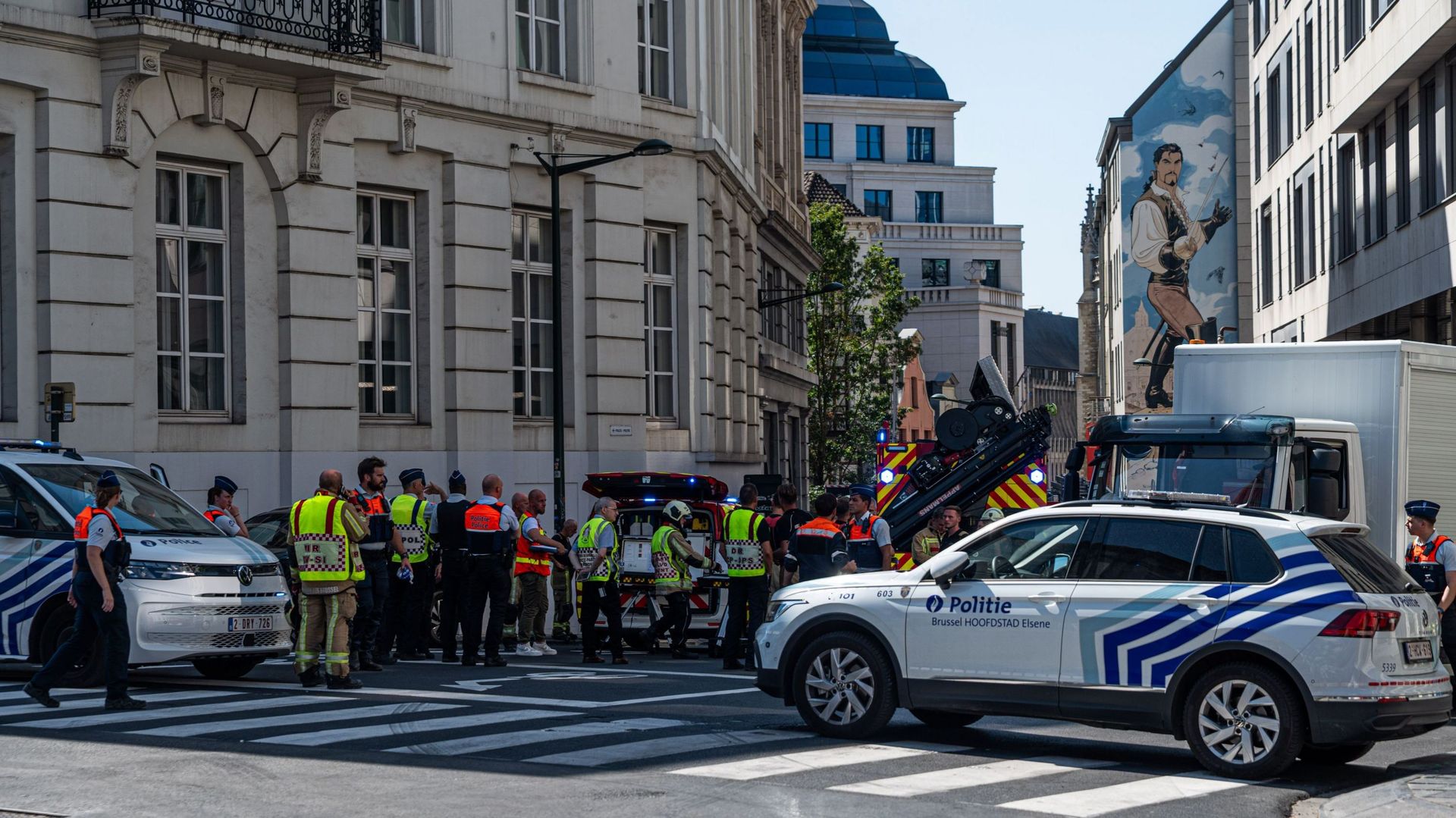 Les scellés levés après l'examen du site de Treurenberg à Bruxelles suite à un incendie et une explosion