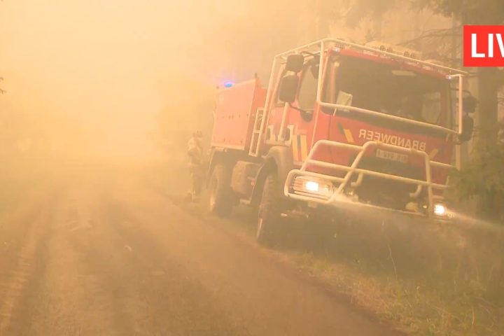 Un incendie dans les Hautes Fagnes entraîne une évacuation partielle de Montjoie, tandis que des pluies aident à lutter contre le feu
