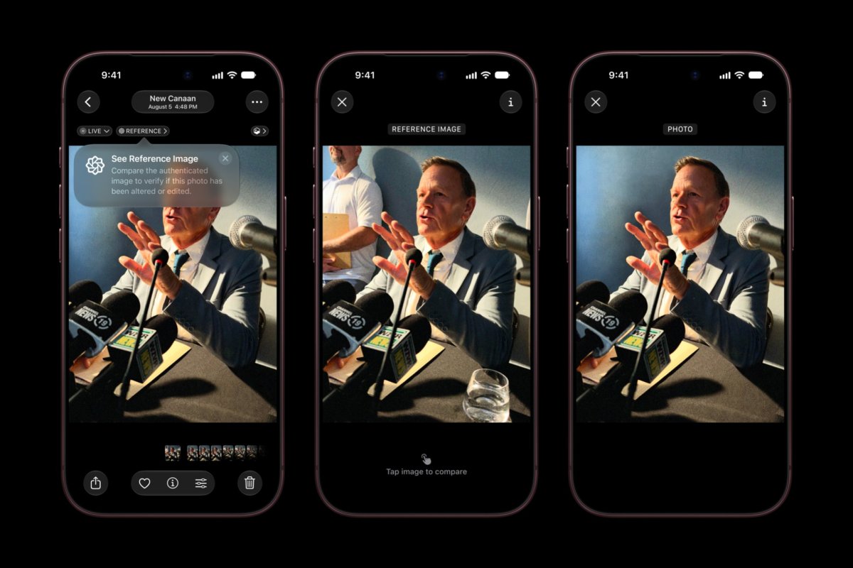 Apple lance une fonctionnalité pour vérifier l'authenticité des photos prises avec l'iPhone 18 Pro