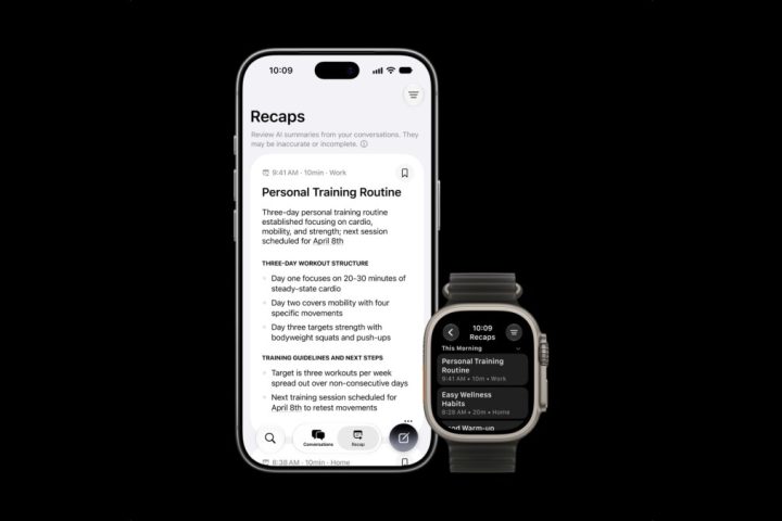 Apple présente la fonctionnalité Siri Recap pour l'Apple Watch, améliorant les capacités de prise de notes