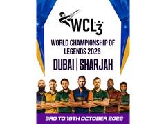Des joueurs vedettes annoncés pour la troisième saison du Championnat du Monde des Légendes à Dubaï