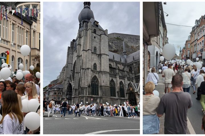 Environ 200 personnes se rassemblent à Dinant pour une marche blanche en mémoire de Tyméo et Bryan Brigou
