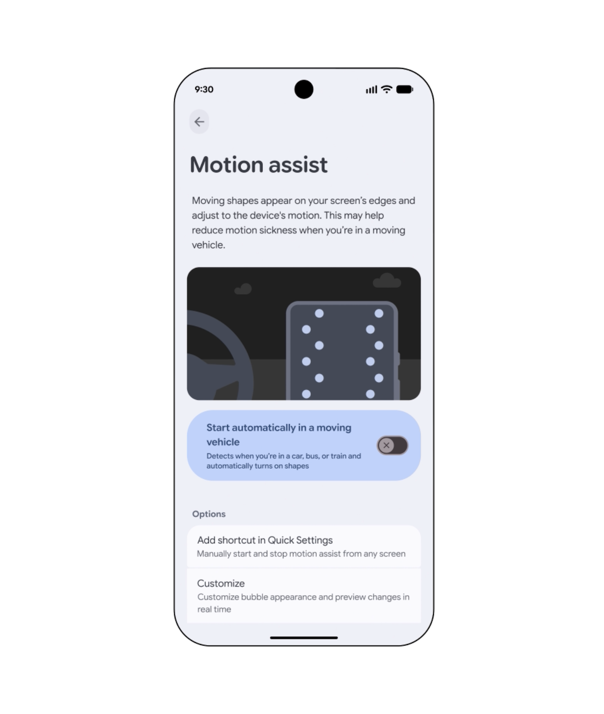 Google met à jour Android avec des fonctionnalités pour atténuer le mal des transports et améliorer l'accessibilité
