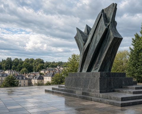 Inauguration d'un mémorial dédié aux femmes partisans soviétiques à Thil, France