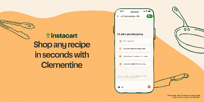 Instacart lance Clementine, un assistant de courses alimenté par l'IA