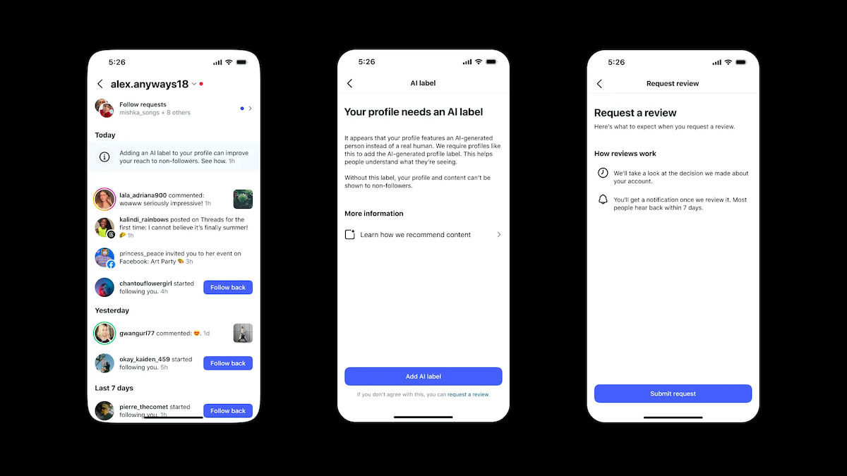 Instagram modifie sa politique d'étiquetage des profils générés par l'IA pour améliorer la transparence
