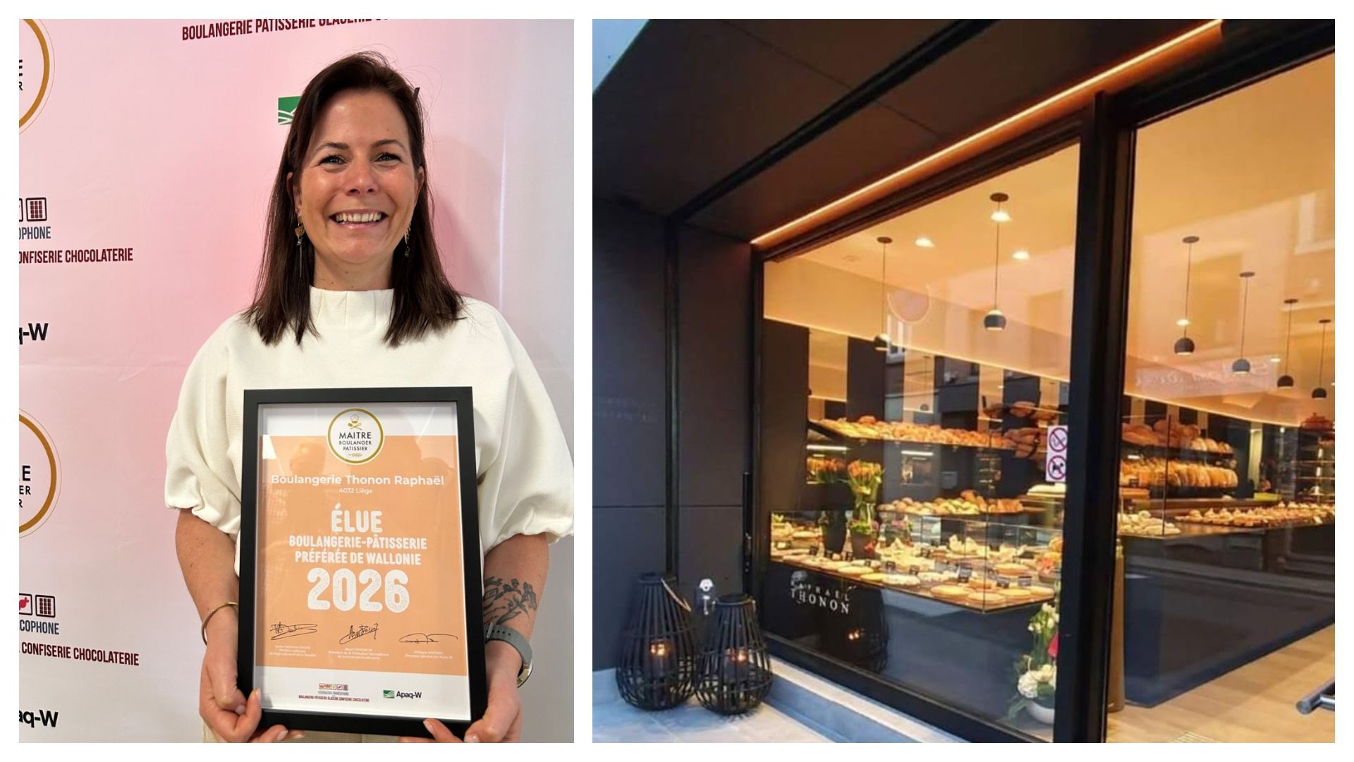 La boulangerie Raphaël Thonon à Chênée remporte la première place parmi les Liégeois