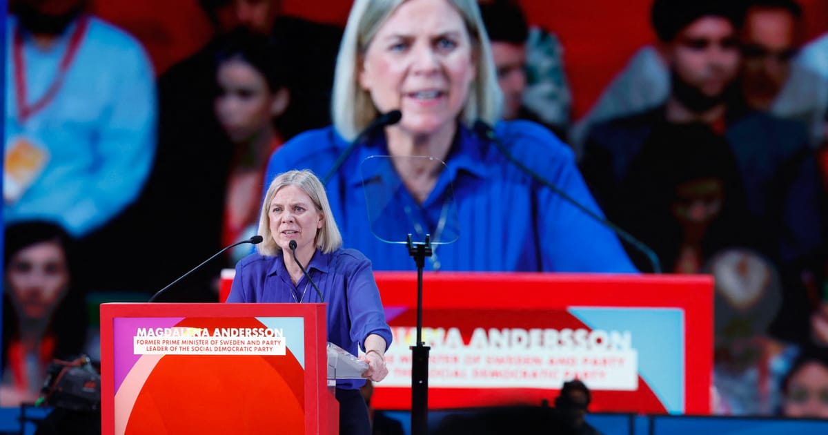 La candidate social-démocrate met en garde contre une éventuelle infiltration russe dans la campagne électorale suédoise.