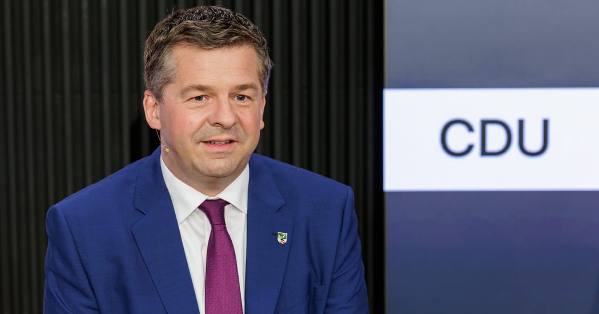 La CDU de Saxe-Anhalt exclut un gouvernement minoritaire avec le soutien de la gauche après les élections.