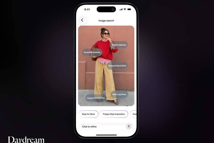L'application Daydream améliore l'expérience shopping avec des fonctionnalités d'IA pour découvrir des tenues et l'intégration de Siri.