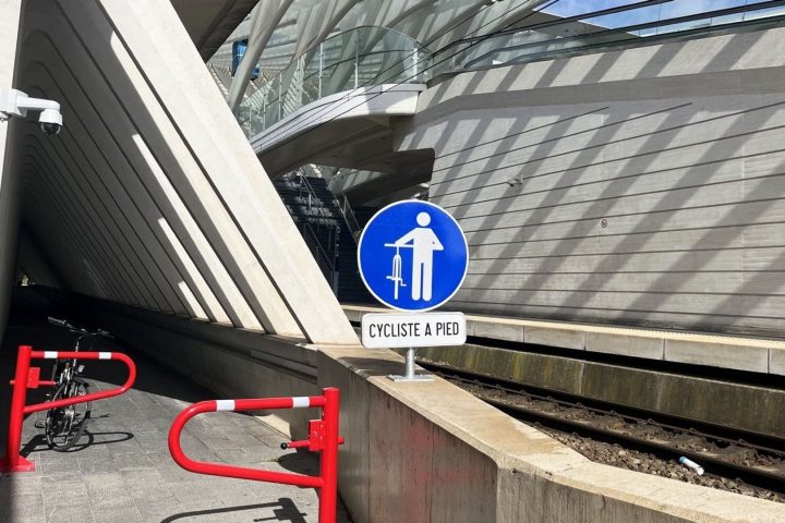 Le chemin cyclo-piéton reliant la gare de Liège-Guillemins est désormais ouvert