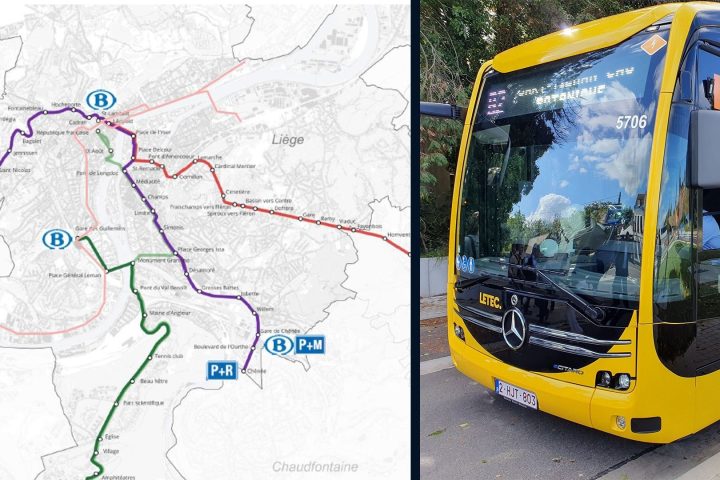 Nouvelles lignes de Busway B1, B3 et B4 dévoilées dans la région de Liège