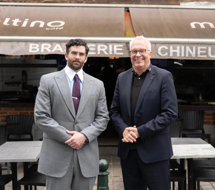 Peter Mertens, président du PVDA, rencontre l'activiste américain Hasan Piker à Bruxelles