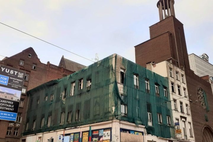 Pose de la première pierre du projet 'Royal Botanic' sur l'ancien site du couvent de Gesù à Bruxelles