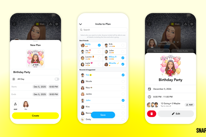 Snapchat lance des fonctionnalités de planification d'événements pour rivaliser avec Partiful