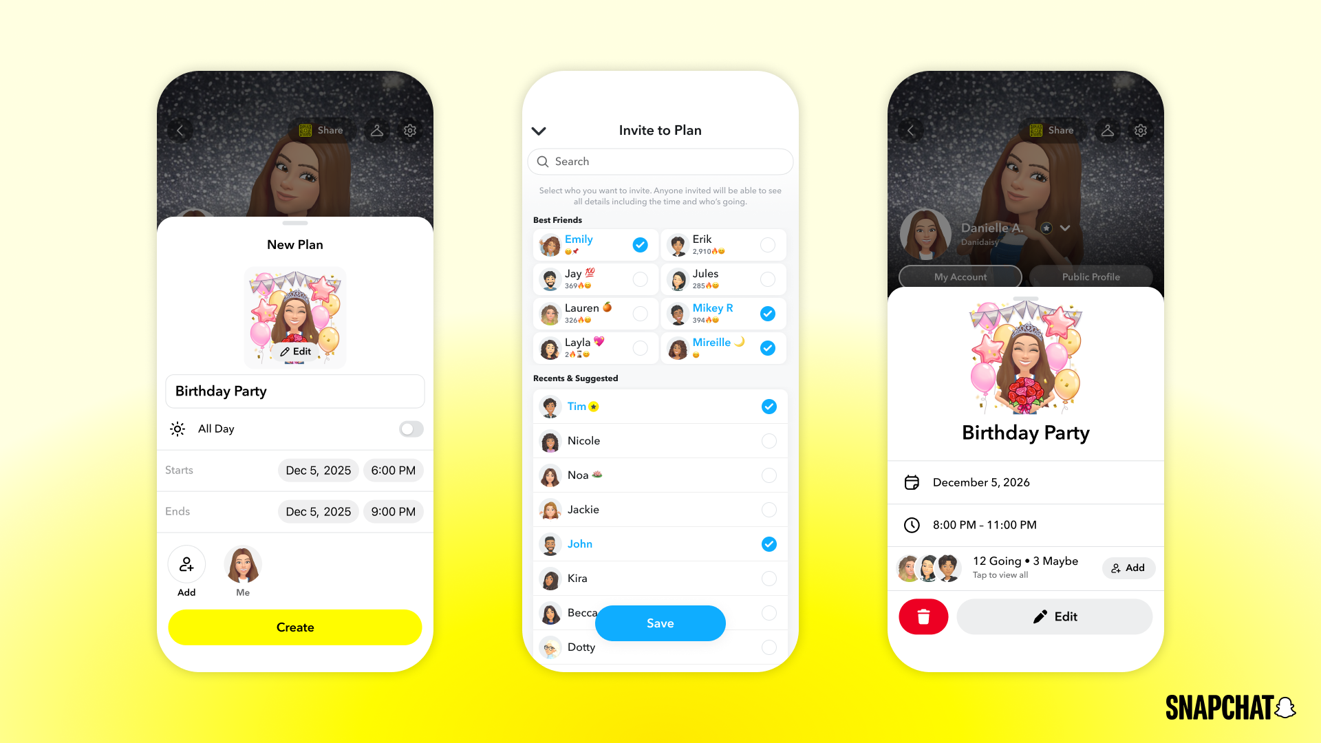 Snapchat lance des fonctionnalités de planification d'événements pour rivaliser avec Partiful