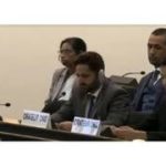 Un activiste kashmiri alerte sur la répression des manifestations démocratiques à Gilgit-Baltistan, occupé par le Pakistan, lors de l'ONU.