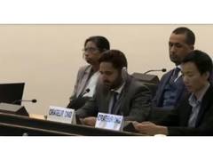 Un activiste kashmiri alerte sur la répression des manifestations démocratiques à Gilgit-Baltistan, occupé par le Pakistan, lors de l'ONU.