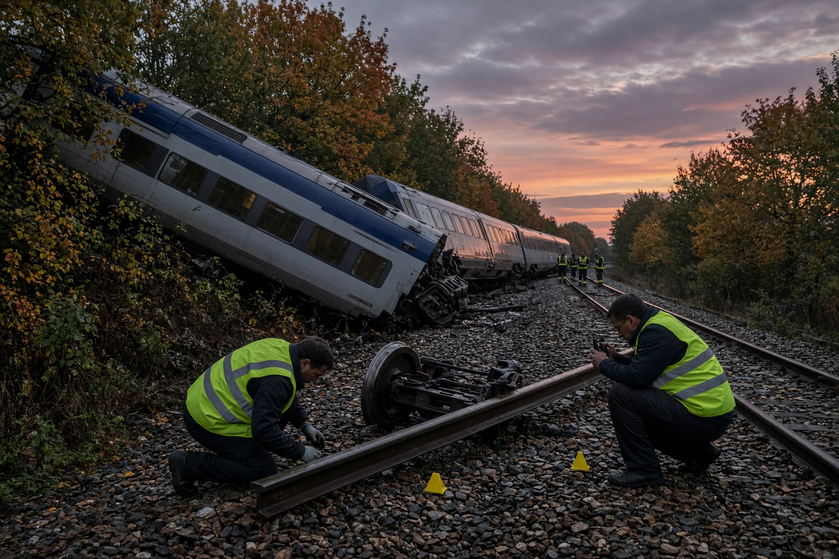 Un déraillement de train en Normandie soulève des soupçons de sabotage sur les chemins de fer européens