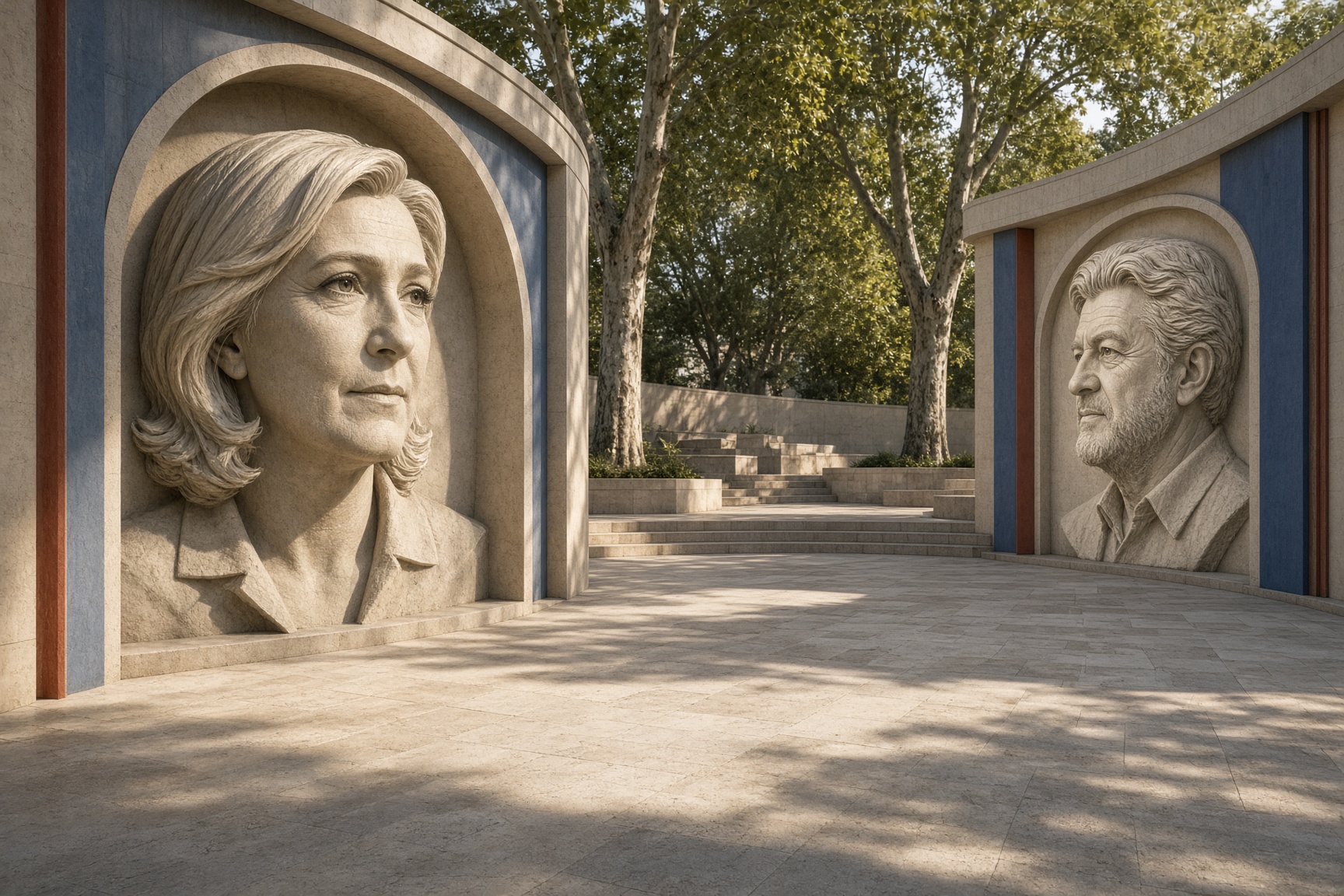 Un sondage prévoit Le Pen et Mélenchon au second tour de l'élection présidentielle française