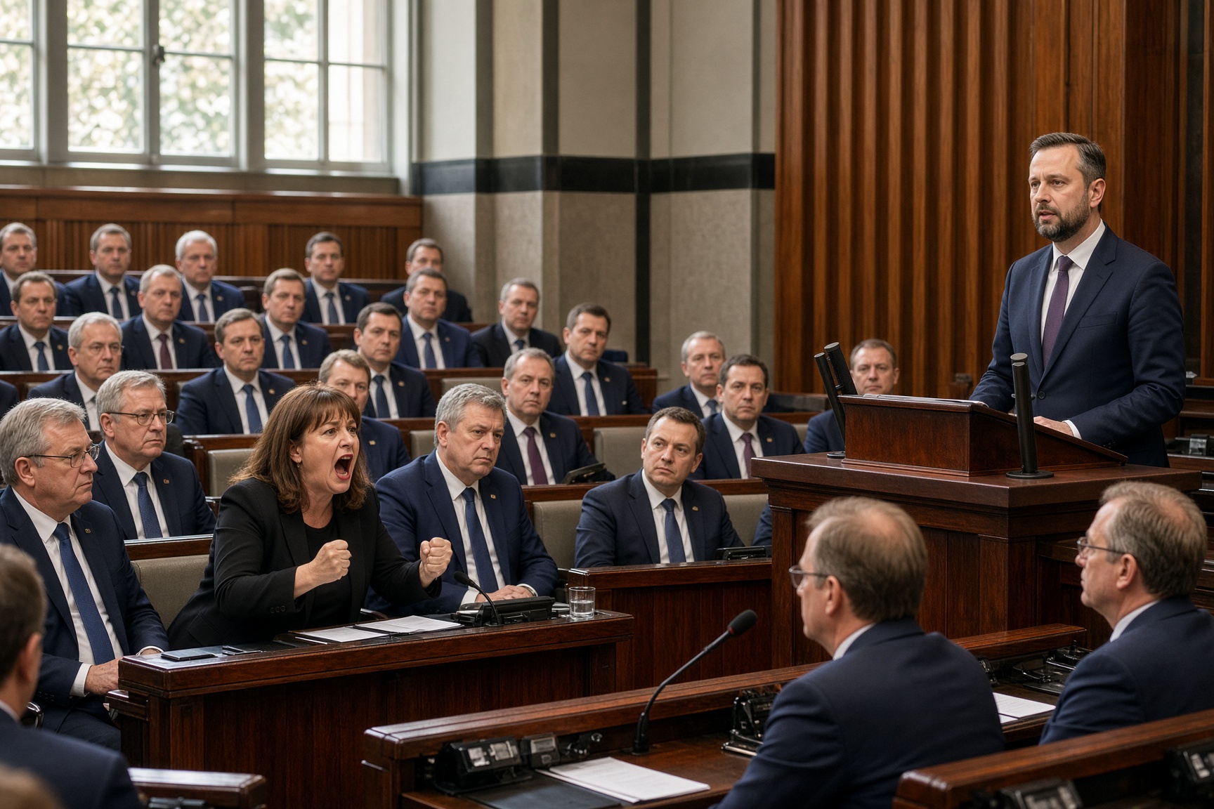 Une intervention bruyante au Sejm de Pologne met en lumière la crise des standards parlementaires du PiS