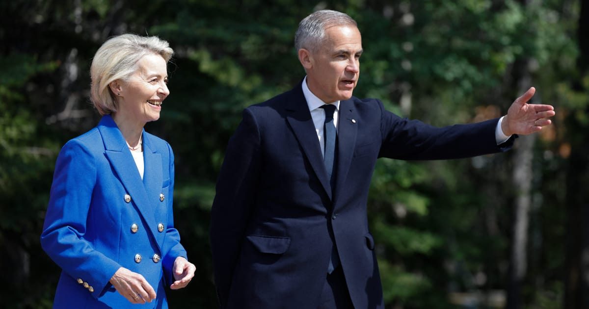 Ursula von der Leyen critiquée pour un conflit d'agenda avec la visite de Mark Carney