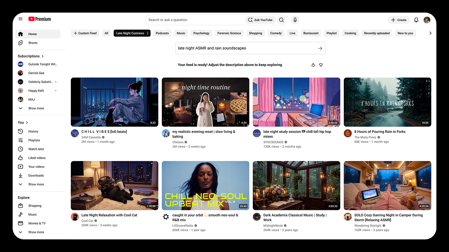 YouTube lance des flux personnalisés générés par IA pour des recommandations vidéo adaptées