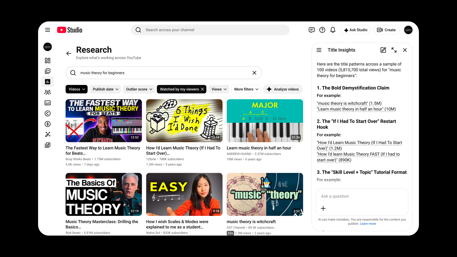 YouTube présente des mises à jour optimisées par l'IA pour les créateurs dans l'application Studio