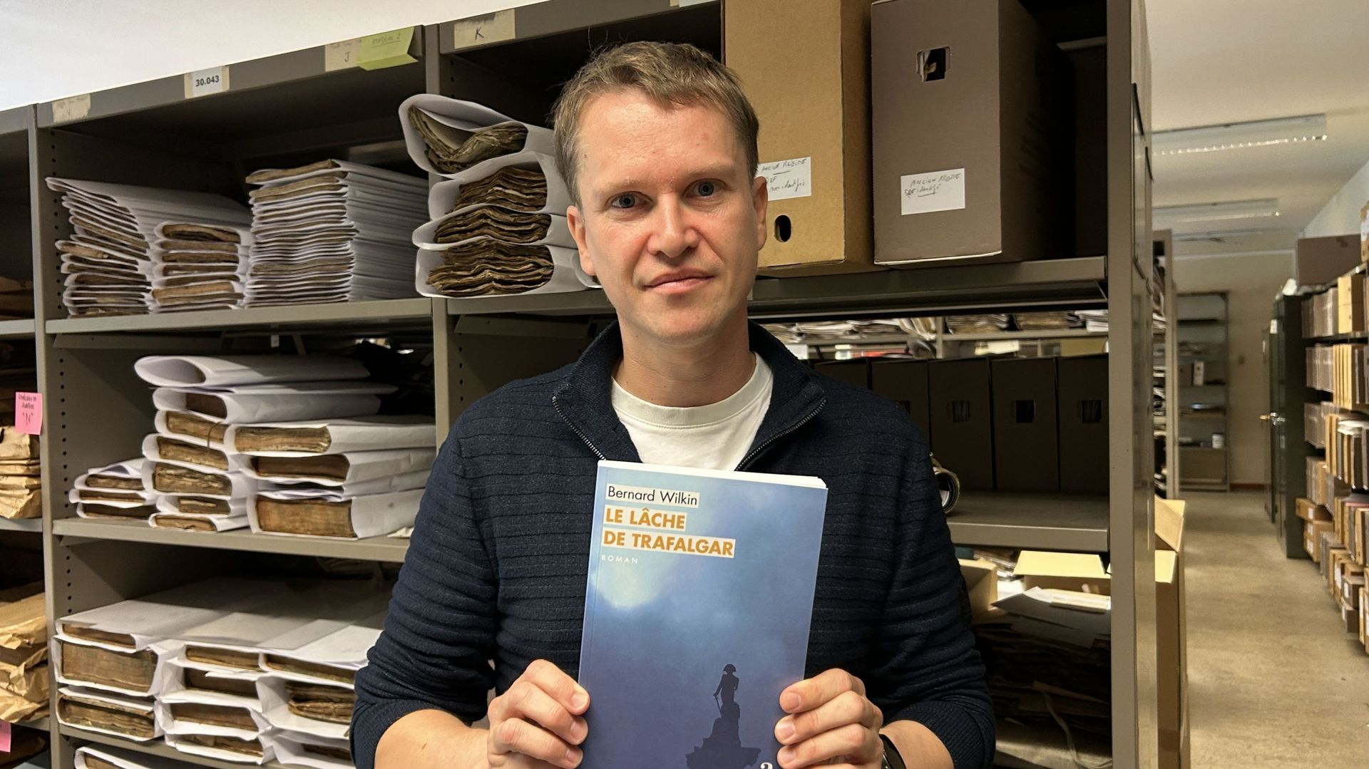 Bernard Wilkin, historien liégeois, publie son premier roman sur la bataille de Trafalgar