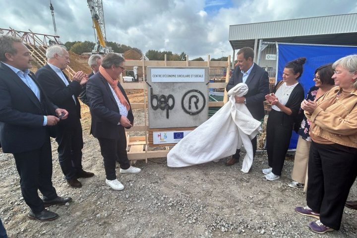 Début de la construction d'un centre d'économie circulaire et sociale à Suarlée