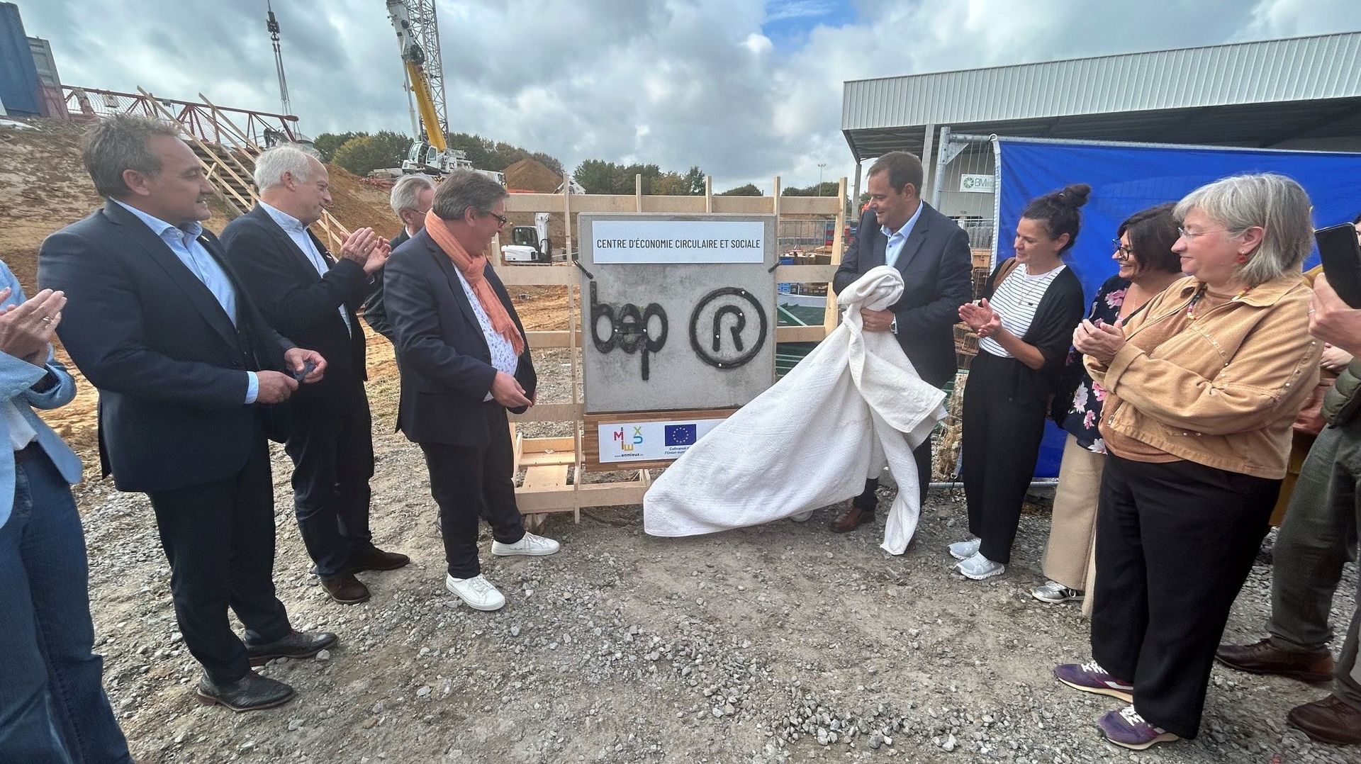 Début de la construction d'un centre d'économie circulaire et sociale à Suarlée