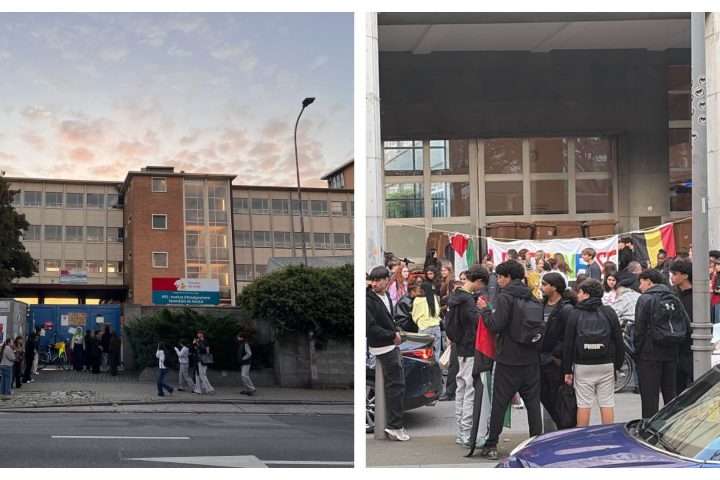 Des étudiants bloquent l'entrée de l'IPES de Herstal et de l'Athénée Léonie de Waha pour protester contre les réformes éducatives.