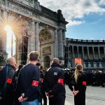 Hommages rendus lors de la cérémonie en mémoire de l'agent de police Nordine El Talbi à Jette