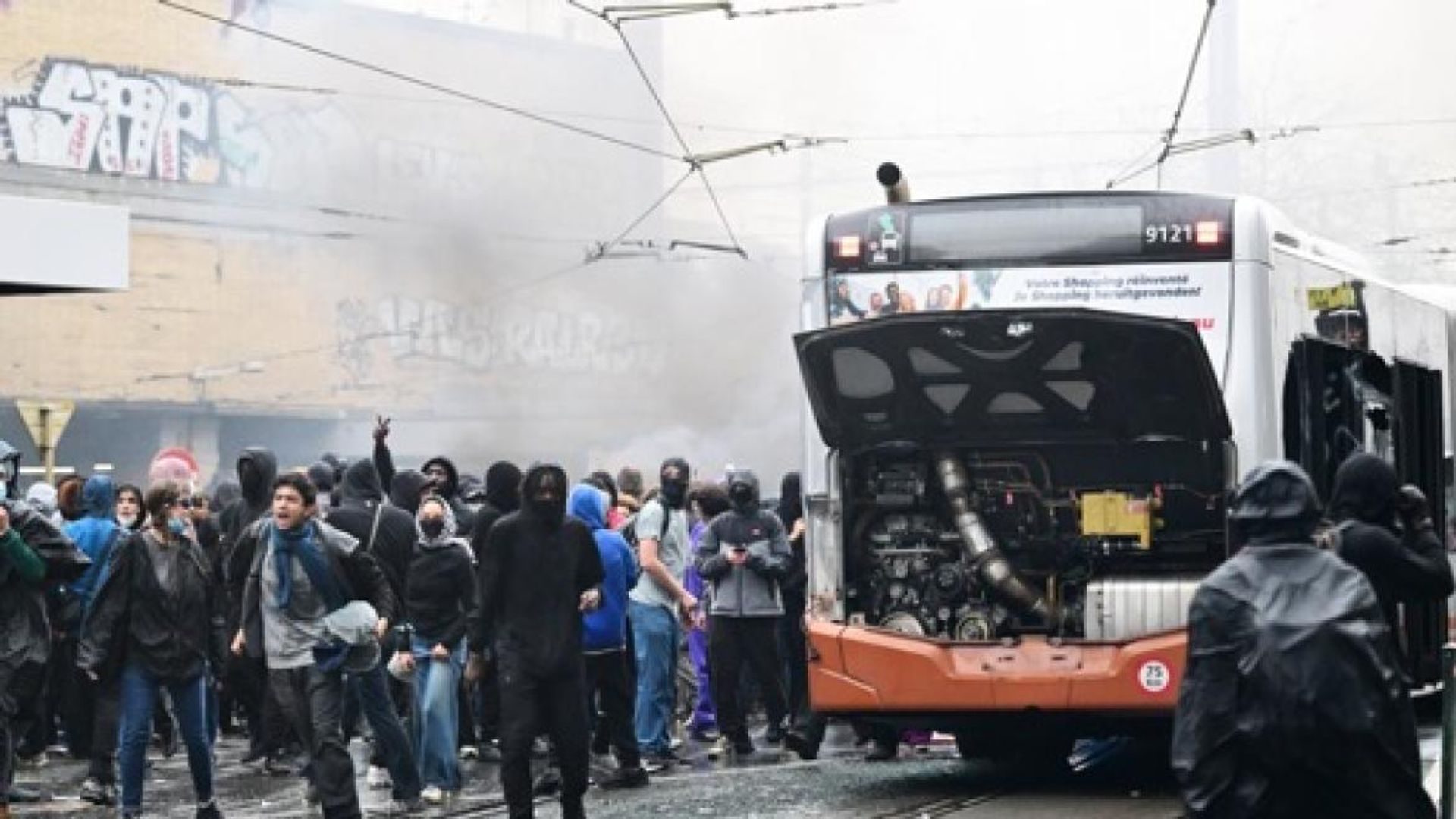 La Stib demande des dommages et intérêts après des violences lors de la manifestation du 9 octobre