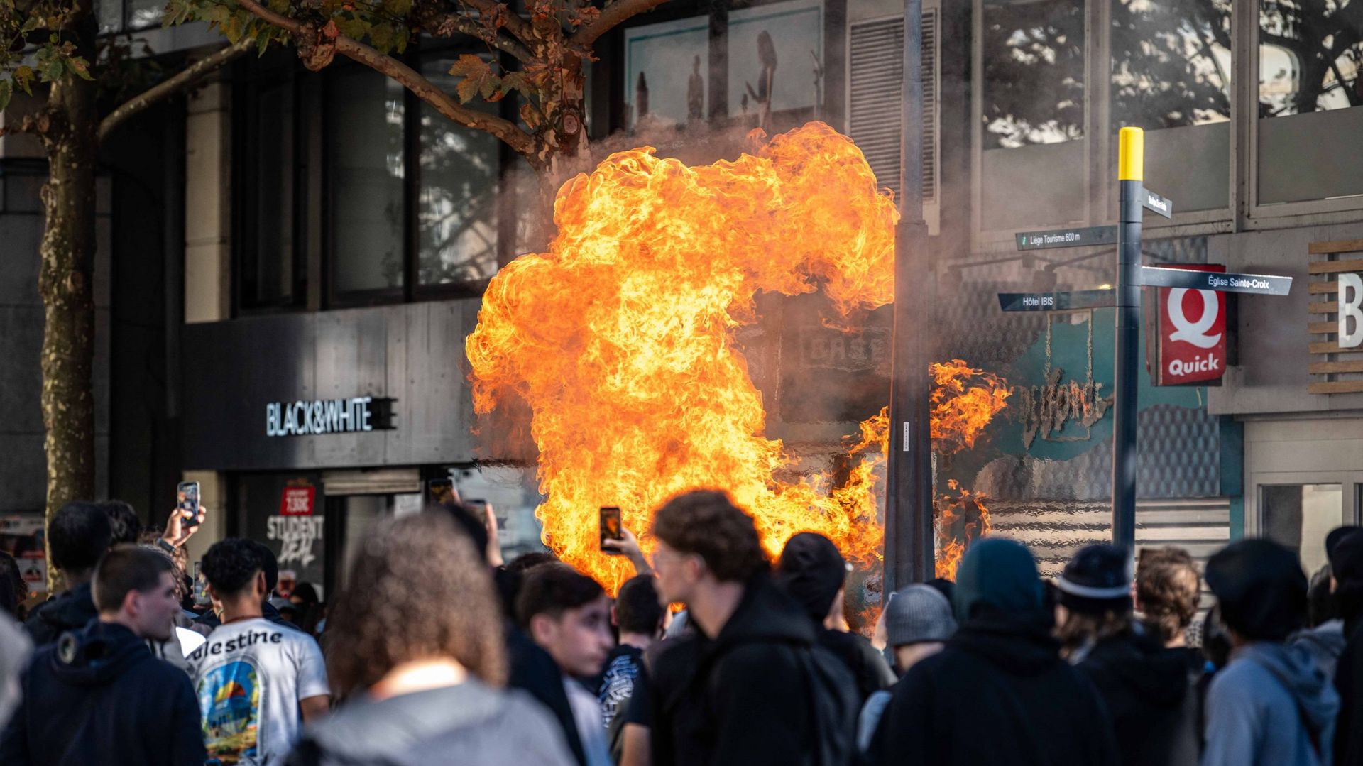 Les commerçants de Liège peuvent demander un soutien après les fermetures dues aux manifestations
