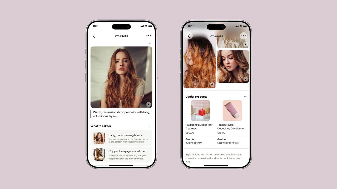 Pinterest lance une fonctionnalité d'IA pour transformer les inspirations beauté en plans d'action pour les salons.