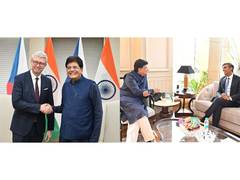 Piyush Goyal rencontre le vice-PM tchèque Karel Havlíček et l'ex-PM britannique Rishi Sunak pour renforcer les échanges commerciaux
