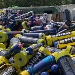 Plus de 38 tonnes de capsules de protoxyde d’azote récupérées à Bruxelles depuis le début de l'année