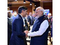Rishi Sunak salue l'engagement de Narendra Modi lors de leur rencontre à New Delhi