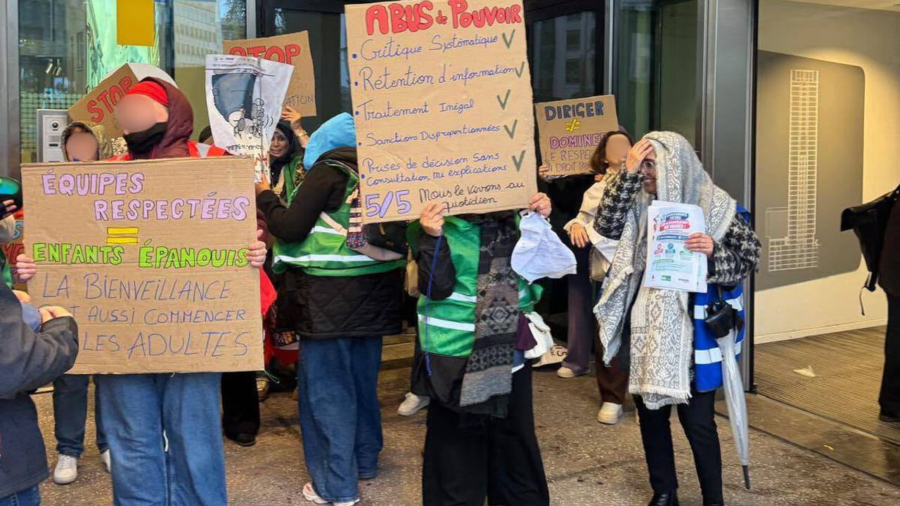 Trente travailleuses de l’ASBL Maisons d’enfants d’Actiris manifestent contre des licenciements