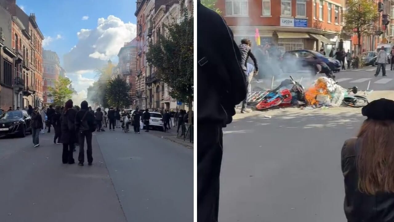Violences lors de la manifestation du 17 octobre à Bruxelles : 150 interpellations et cinq policiers blessés