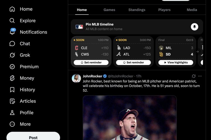 X élargit sa plateforme Gametime pour inclure la Major League Baseball en plus de la couverture de la NFL